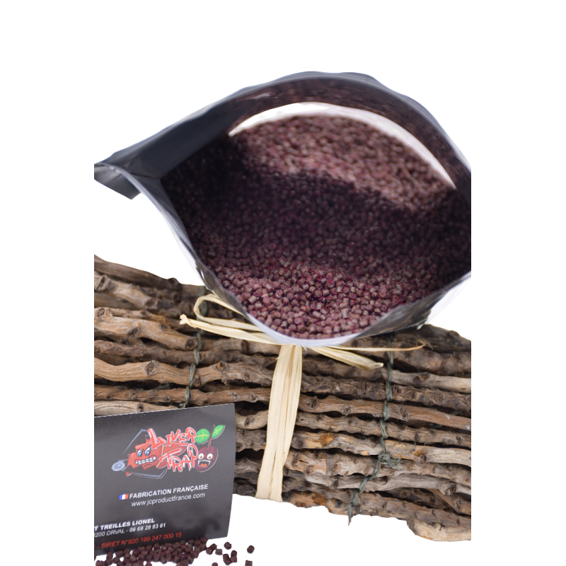 Pellet carpe fruité au foie et huile de chenevis