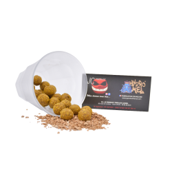 Bouillette équilibrée carpe au calamar , krill arôme scopex